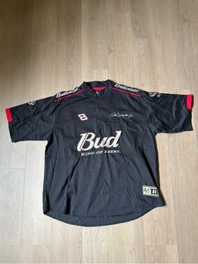Budweiser Black Racing Polo Chase Authentics